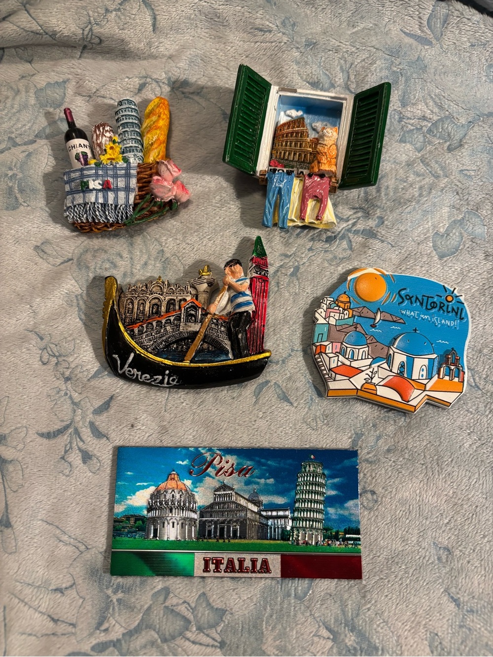 Italy Travel Souvenir Magnet Set - Multicolor Home Accent